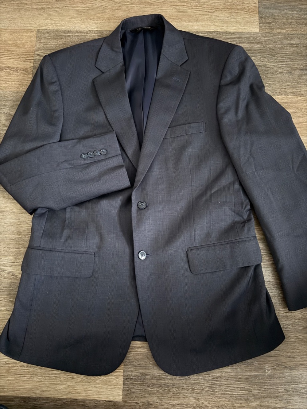Jos. A. Bank Traveler's Collection 100% wool blazer men's size 42R dark blue